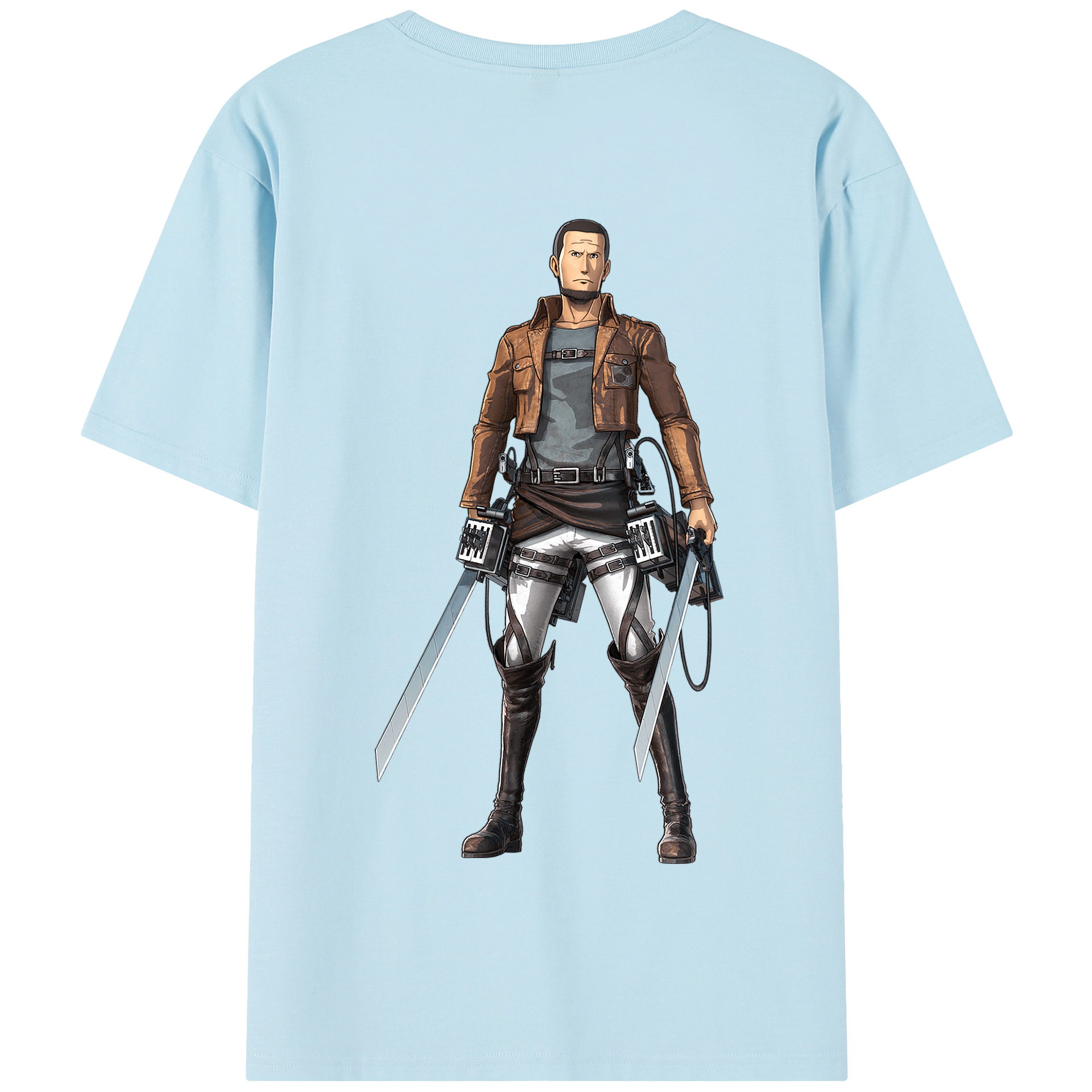 （画像用） 進撃の巨人 Attack on Titan 綿100％半袖Tシャツ（背面プリント）